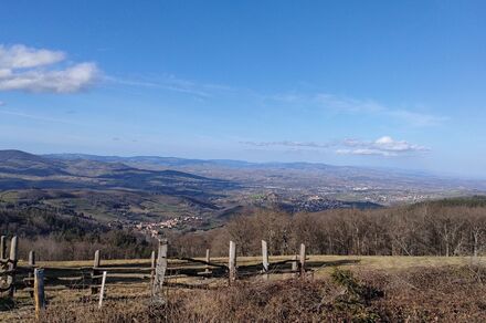 GR 7 dans Les Monts du Lyonnais