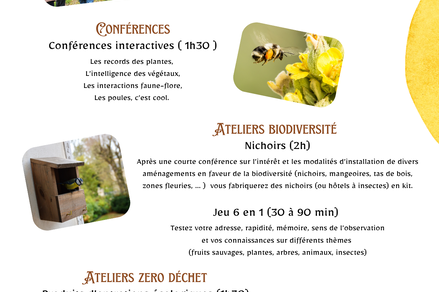 Ateliers autour de la botanique
