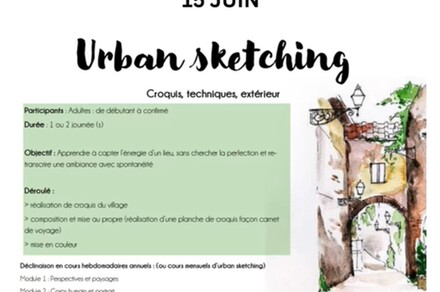 Stage de printemps : urban sketching