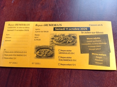 Repas grenouilles