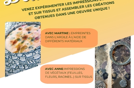 Stage : une empreinte, deux matières