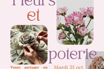 Atelier création de fleurs en argile