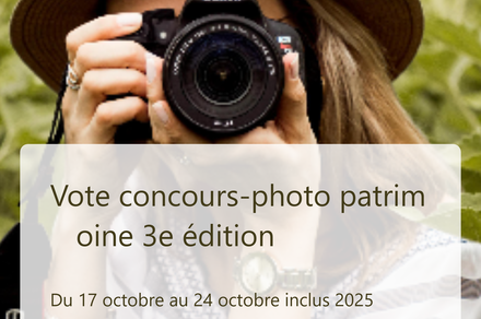 Concours photo patrimoine : votez pour les lauréats 2025