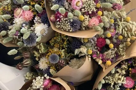 Création de bouquets secs