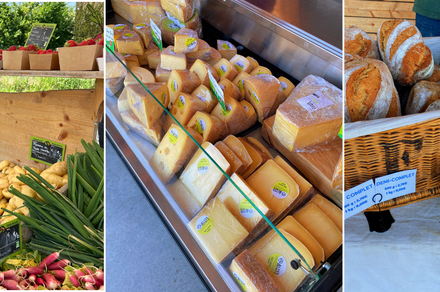 Marché bio et paysan à la fromagerie AlterMonts