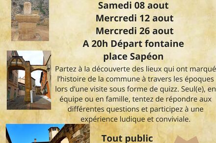 Visite insolite et contée sous forme de quizz