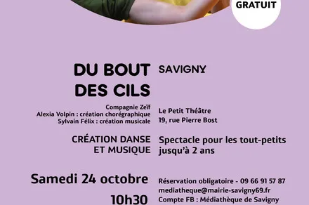 Spectacle "Du bout des cils"