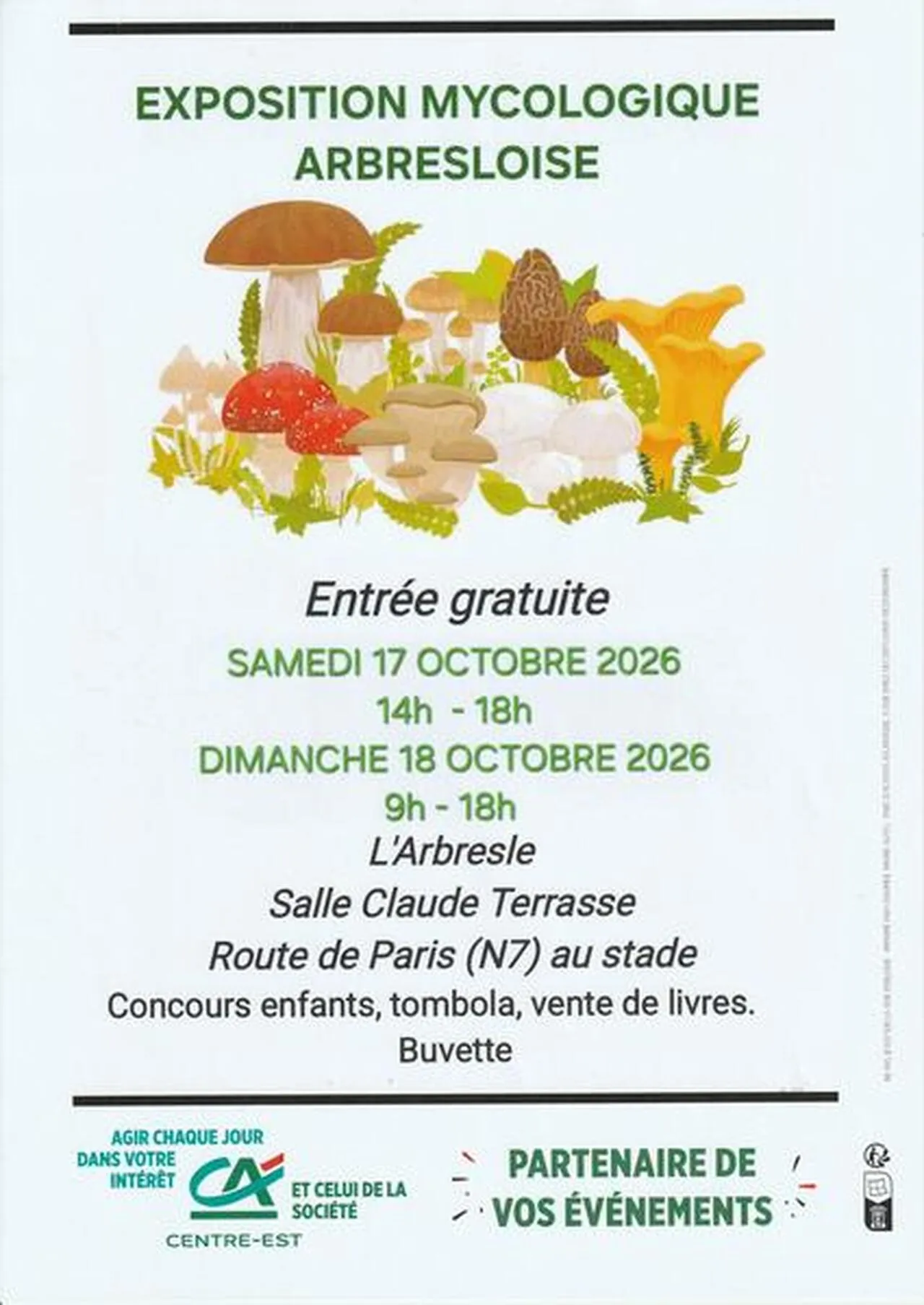© Association mycologique arbresloise