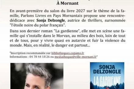 Rencontre d'auteure : Sonja Delzongle