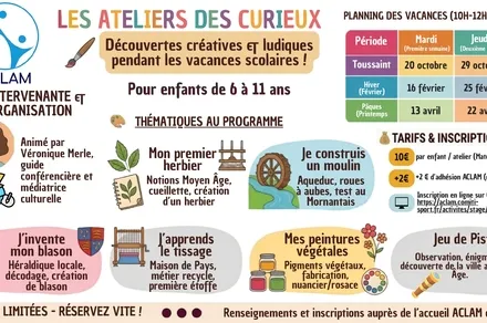 Les ateliers des curieux : découverte et création