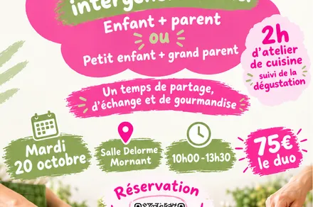 Atelier de cuisine intergénérationnel
